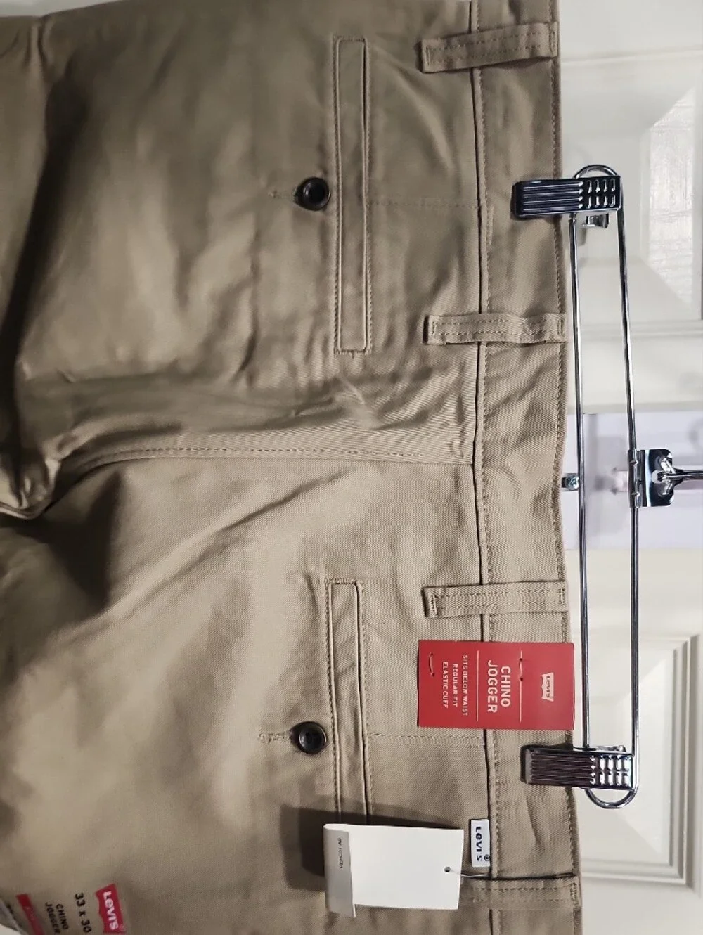 Levi's Men’s Khaki Stretch Chino Jogger Pants 33x30